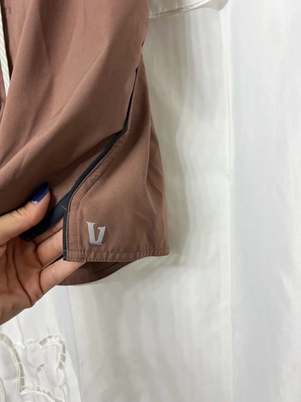 Vuori Trail Shorts Large Terracotta Brown Athletic Running Training Lined V341